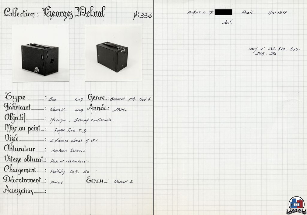 Kodak-Brownie - Box N°2 Modèle F