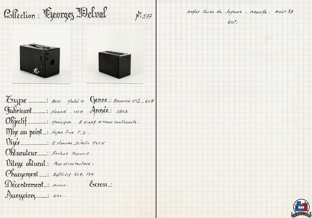 Kodak-Brownie - Box N°2 Modèle 0