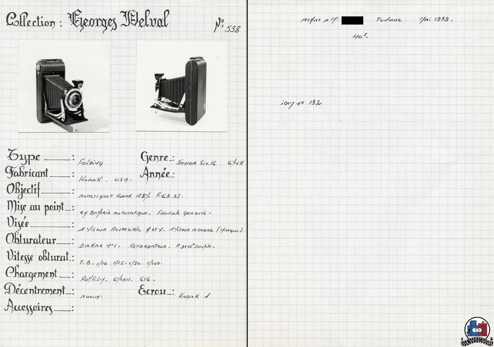 Kodak - Folding Senior Six 16